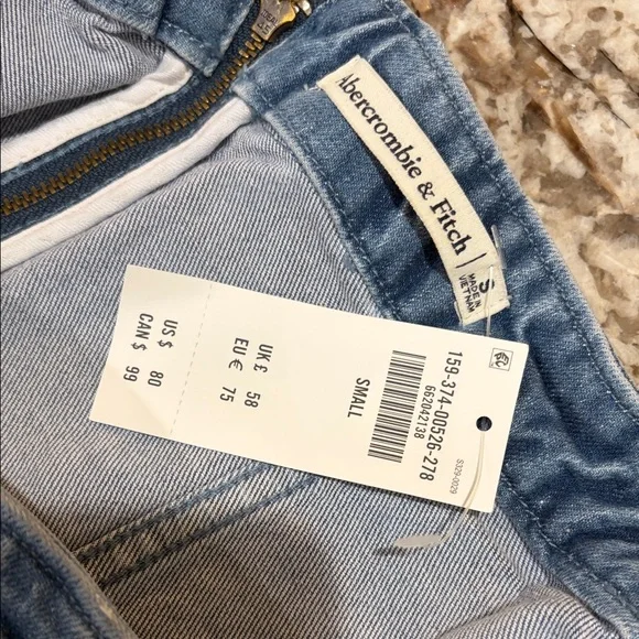 Abercrombie & Fitch Blue Denim Mini Dress - Picture 3 of 3